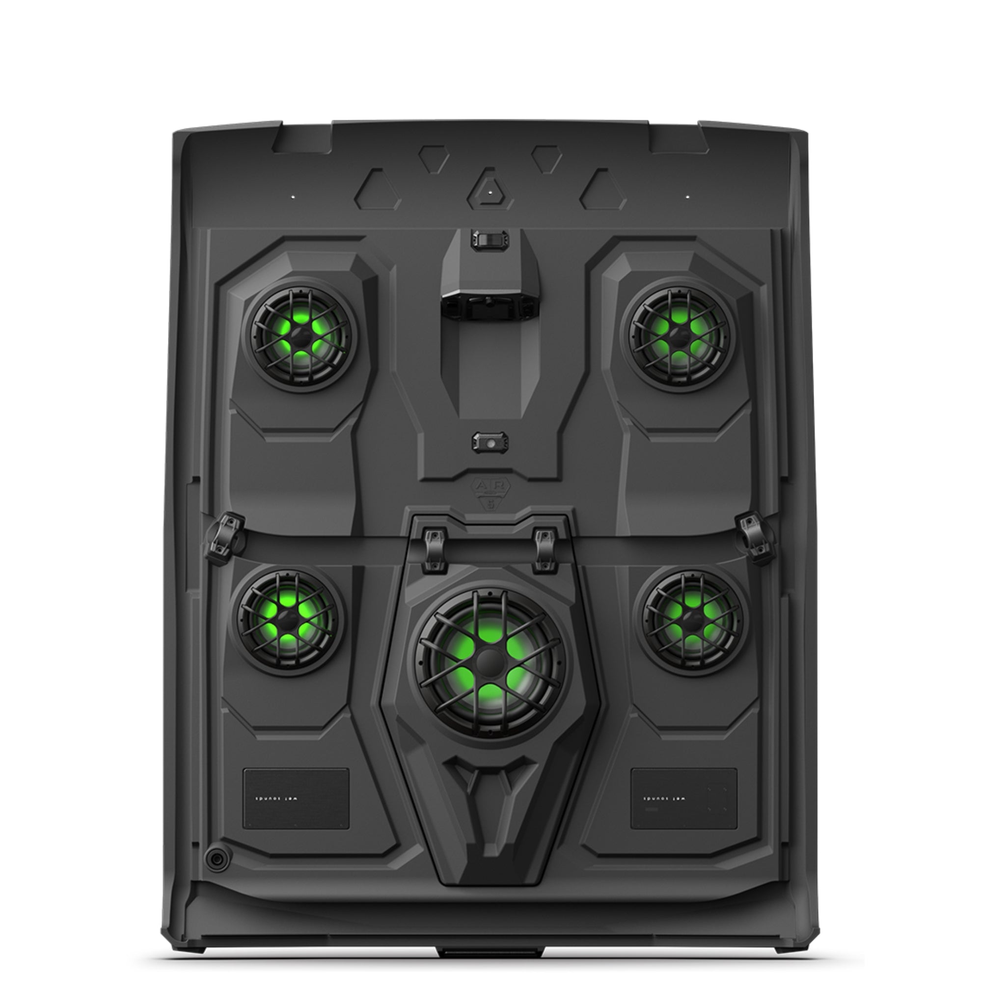 Techo Equipado para Can-Am Defender 2017+ Wet Sounds AR-5 Defender Max 5 Bocinas Sistema de Audio
