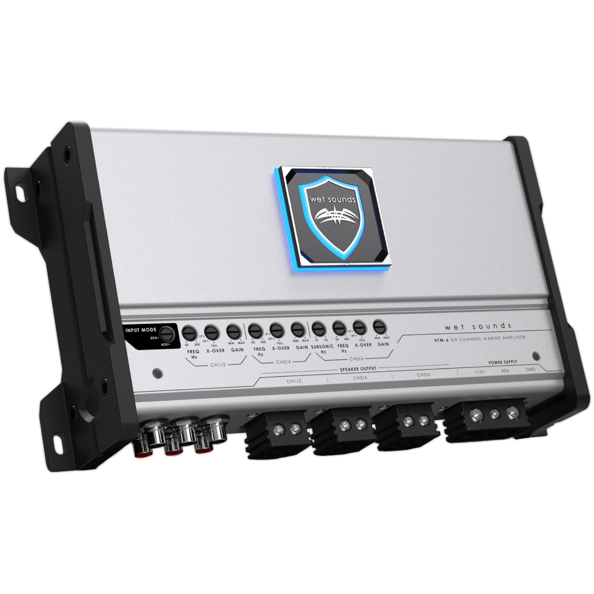Amplificador Marino 6 Canales Wet Sounds HTM-6 Clase D