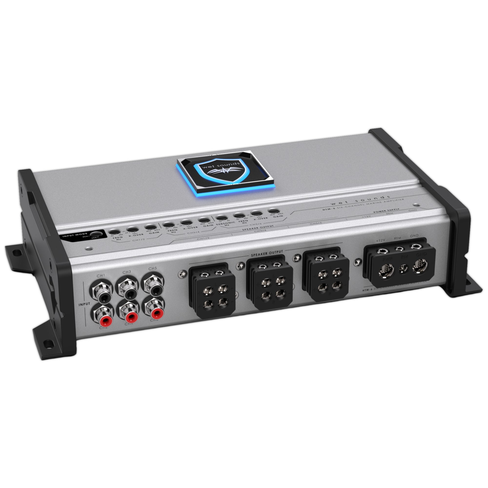 Amplificador Marino 6 Canales Wet Sounds HTM-6 Clase D