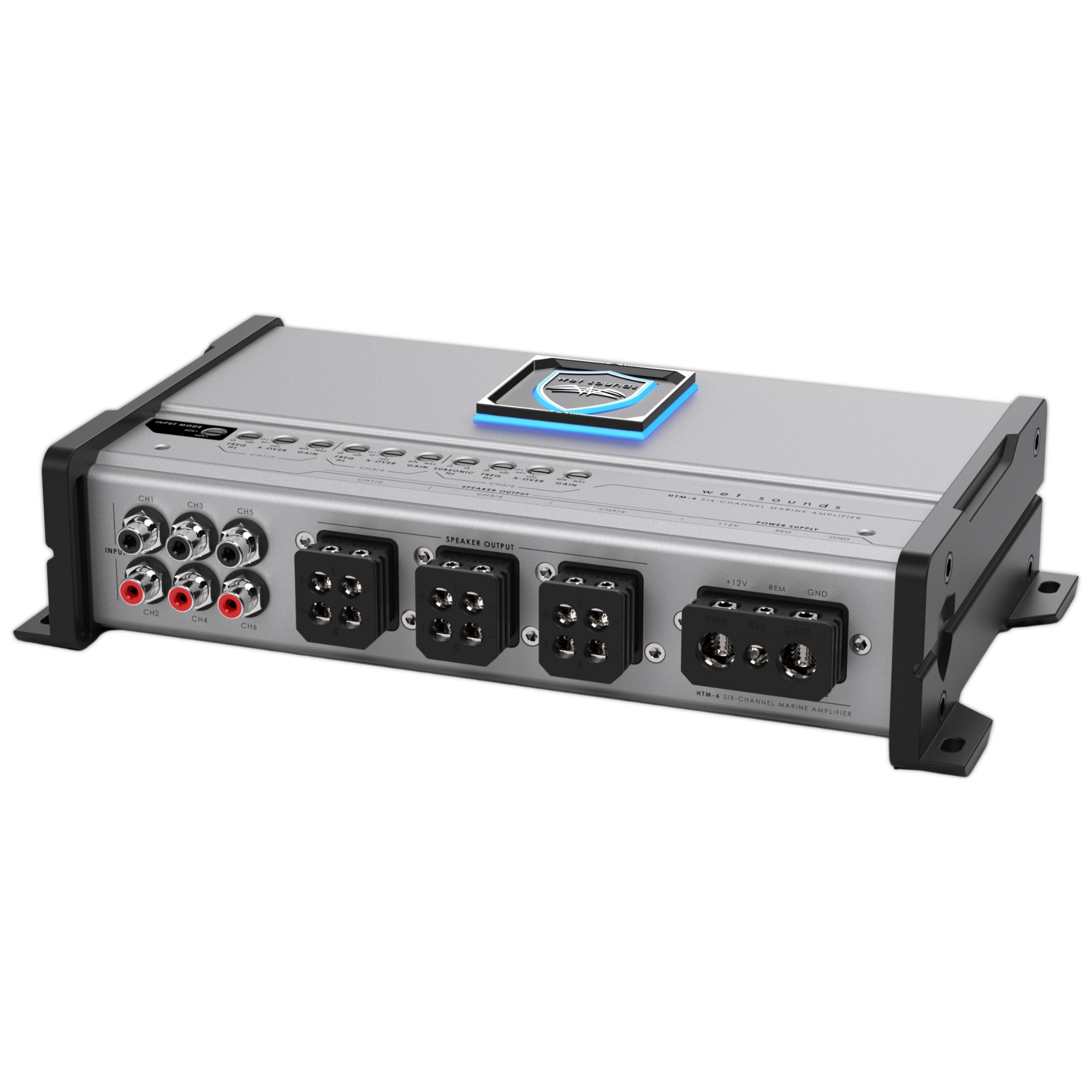 Amplificador Marino 6 Canales Wet Sounds HTM-6 Clase D