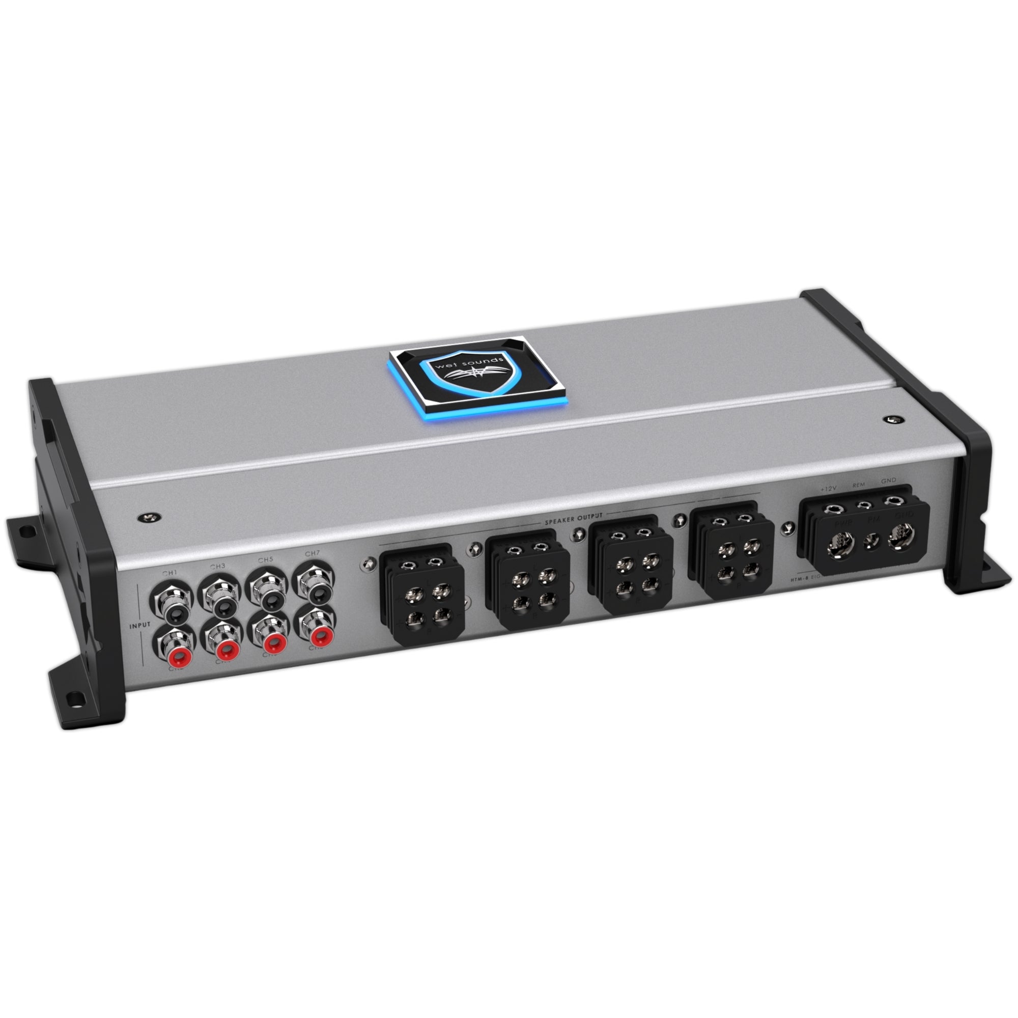 Amplificador Marino 8 Canales Wet Sounds HTM-8 Clase D
