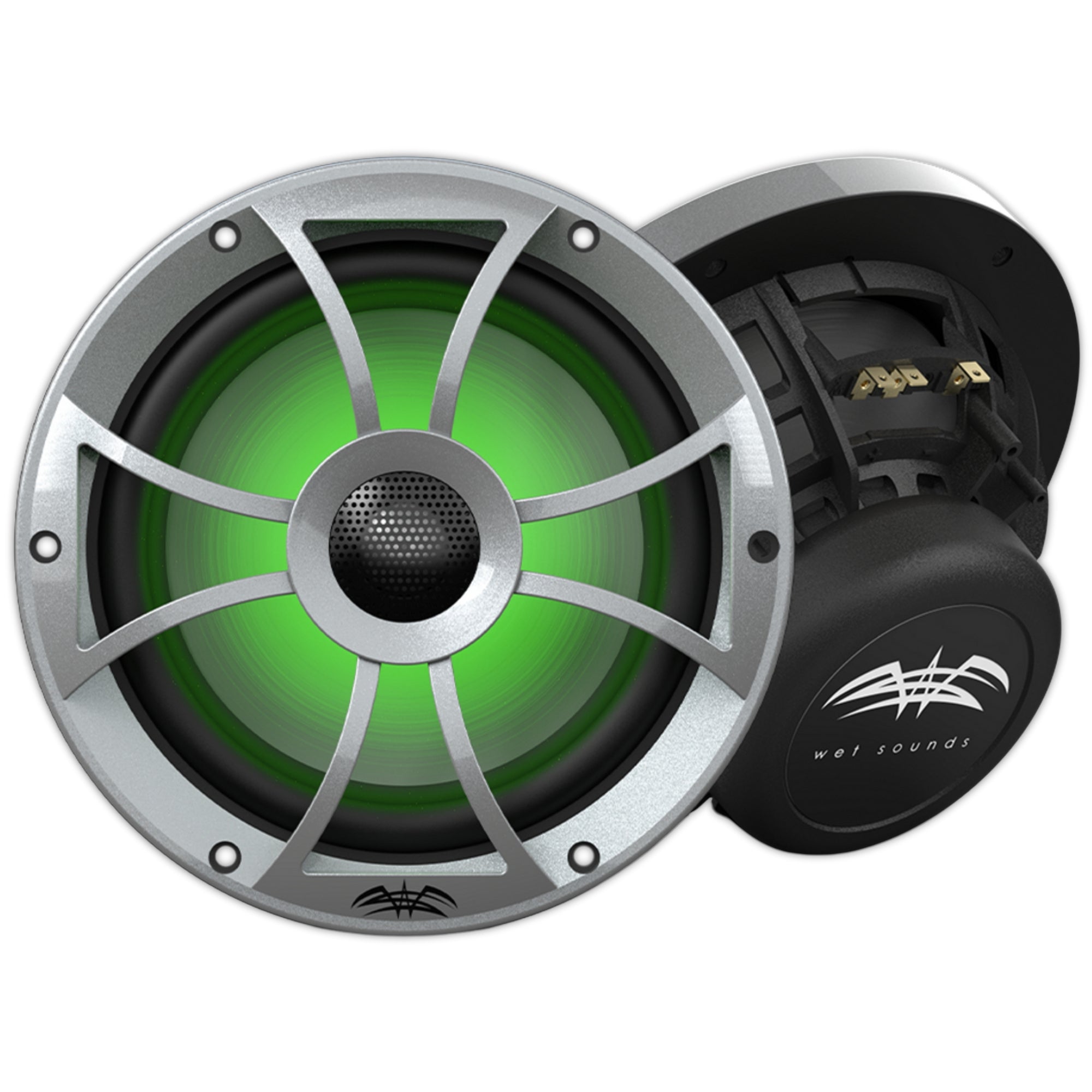 Bocinas Coaxiales Marinas RGB Wet Sounds RECON 8-S RGB 140W 8 PLG