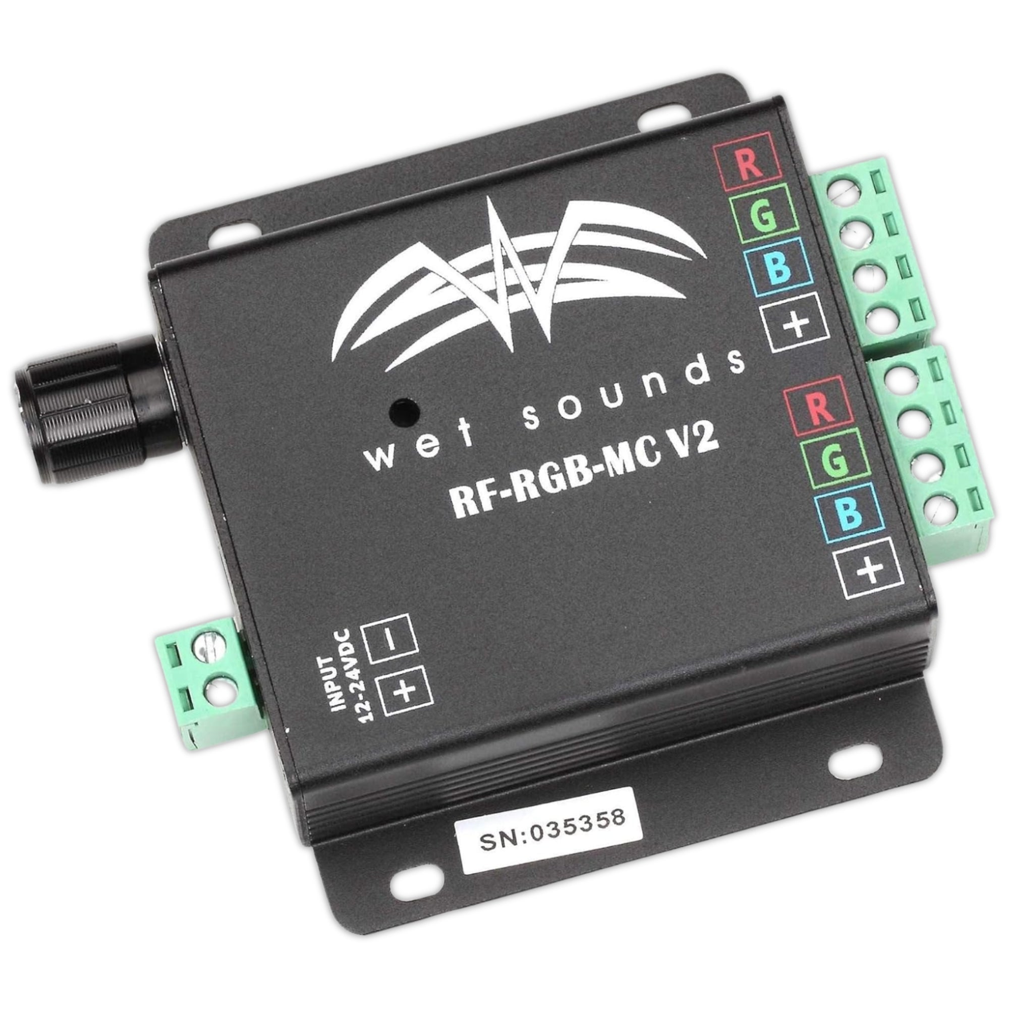 Controlador de música Wet Sounds RF-RGB-MC V2 Radiofrecuencia RGB con control remoto activado por toque