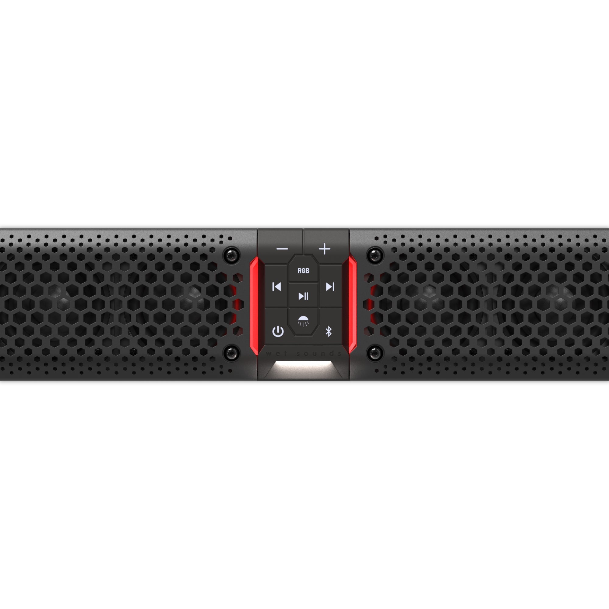 Barra de sonido Bluetooth amplificada todo en uno Wet Sounds STEALTH XT 8-B con control remoto