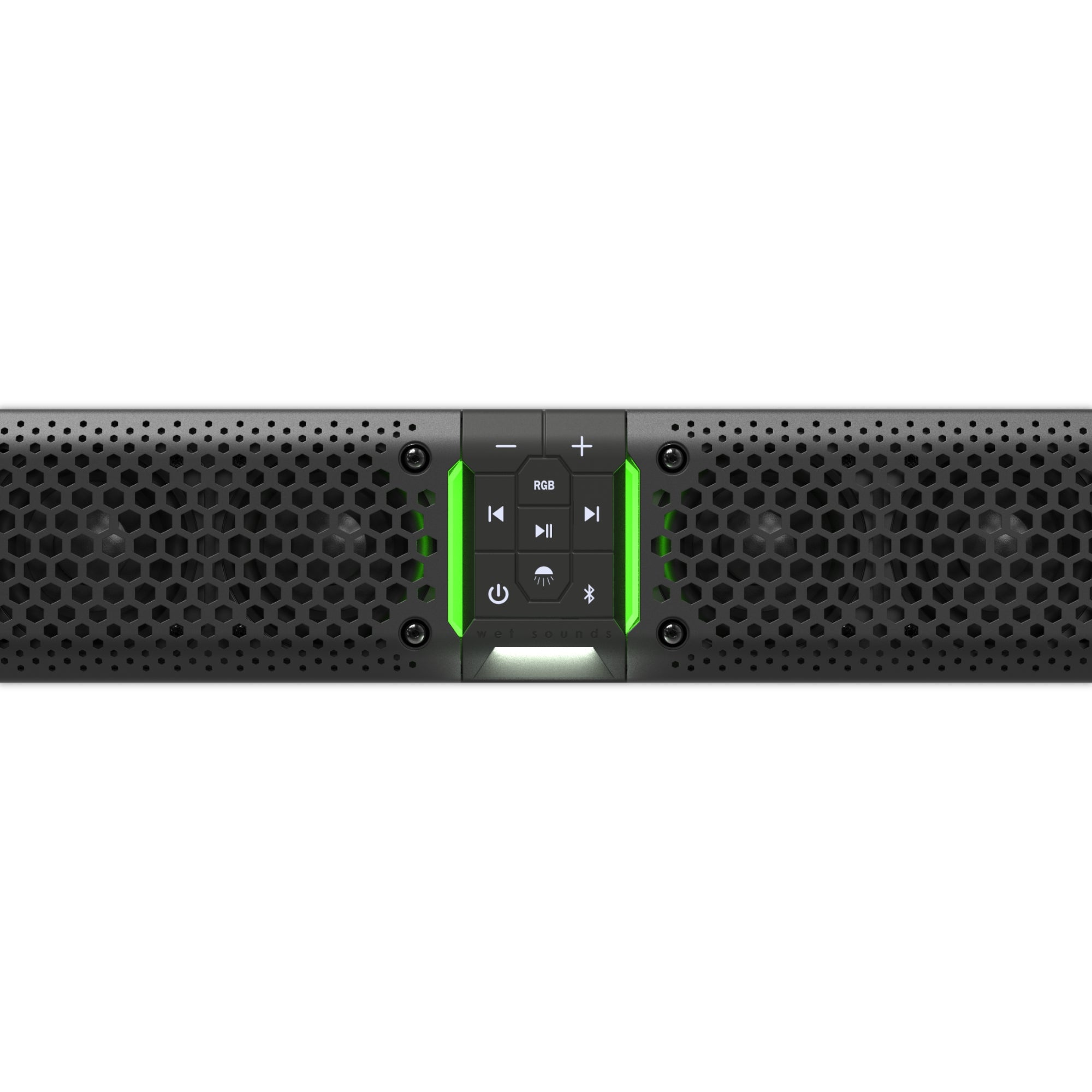 Barra de sonido Bluetooth amplificada todo en uno Wet Sounds STEALTH XT 8-B con control remoto