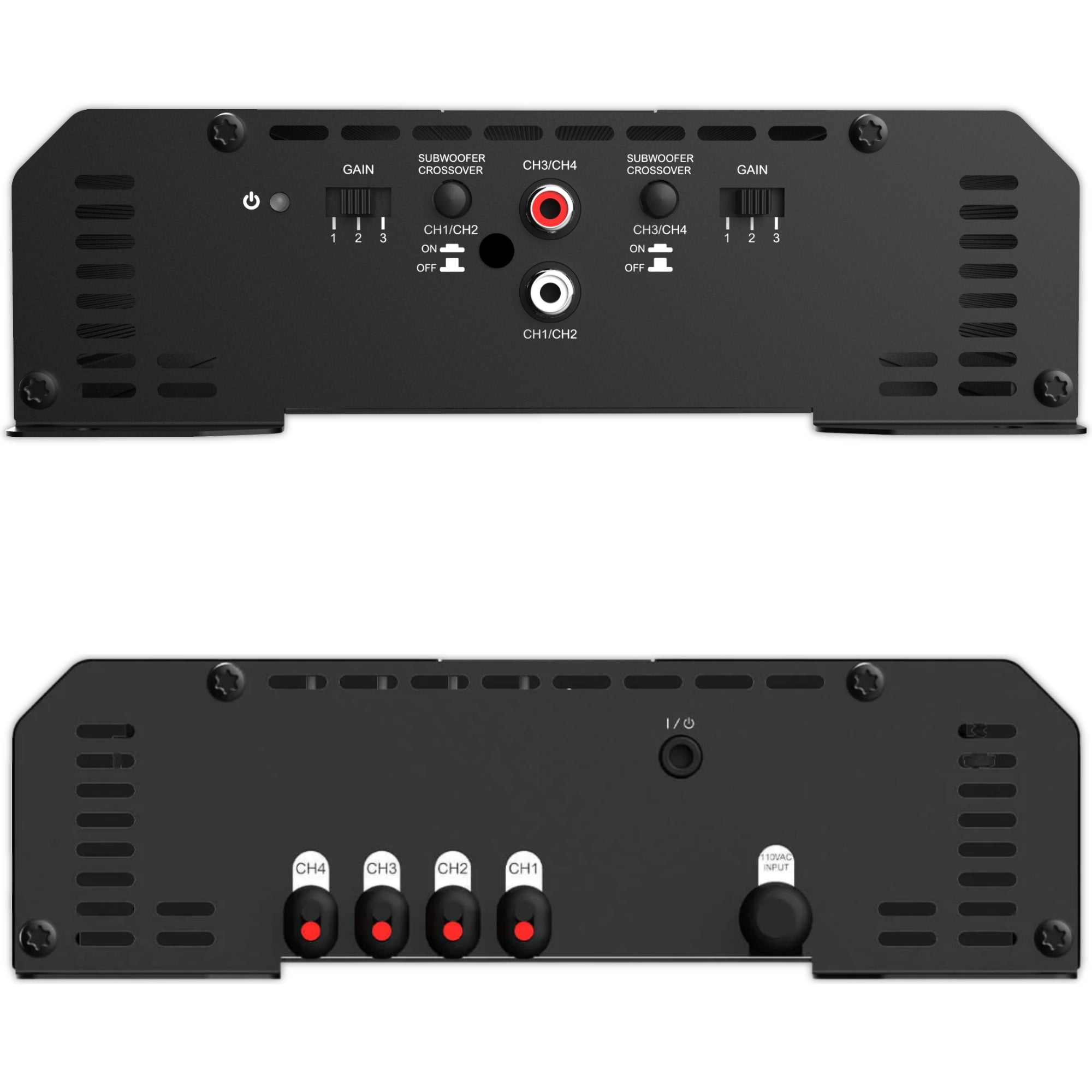 Amplificador de 4 canales con gabinete Wet Sounds VS-AMPLIFIER SYSTEM-4 110v, 1200W Venue Series