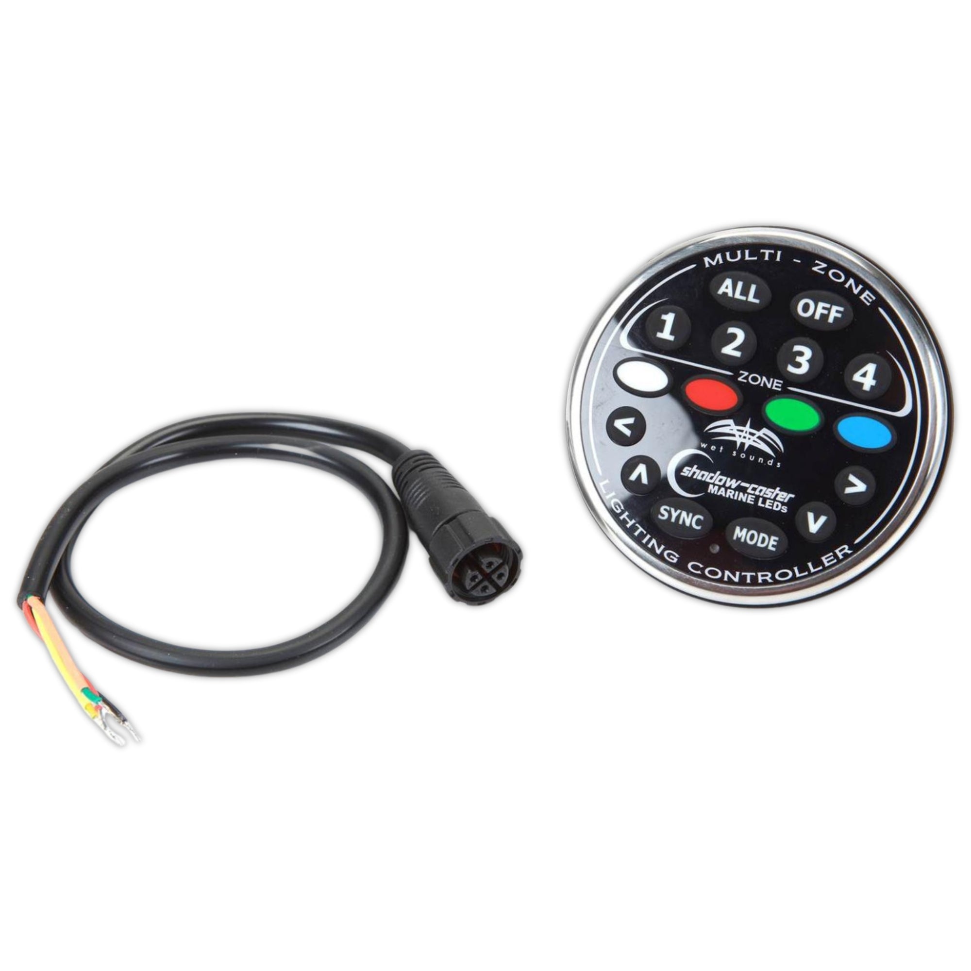 Controlador de caja negra LED RGB de 4 zonas Wet Sounds WS-4Z-RGB REMOTE