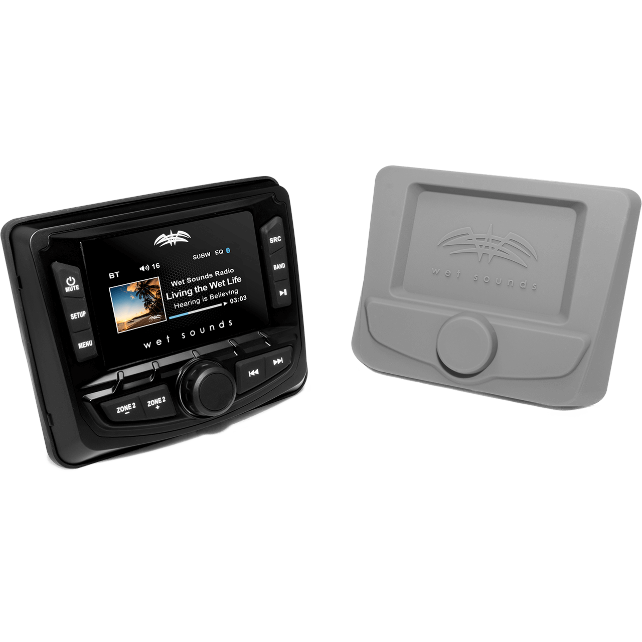 Estéreo Marino Wet Sounds WS-MC-2 Bluetooth FM AUX USB Android iOS
