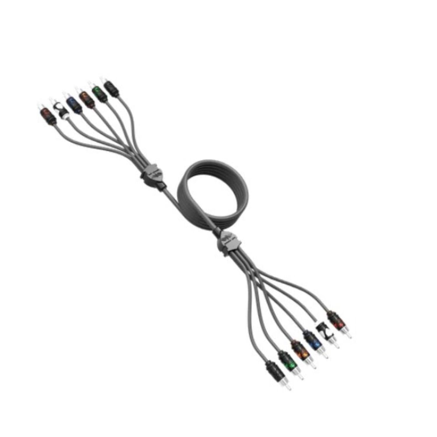 Cable RCA Marino Wet Sounds WWX-RCA-6CH 12FT 6 Canales 12 pies