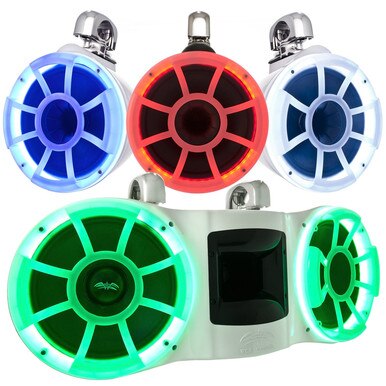 Rejilla Marina LED RGB Wet Sounds REV 10 TRANSLUCENT GRILL para Subwoofers y Bocinas de Torre 10"