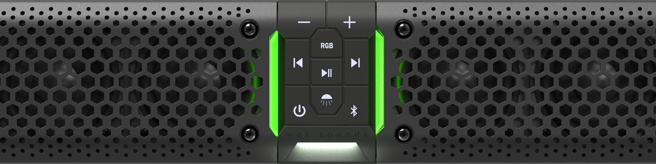 Barra de sonido Bluetooth amplificada todo en uno Wet Sounds STEALTH XT 6-B con control remoto