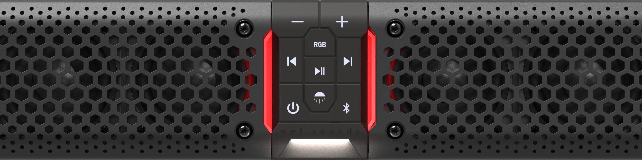 Barra de sonido Bluetooth amplificada todo en uno Wet Sounds STEALTH XT 6-B con control remoto